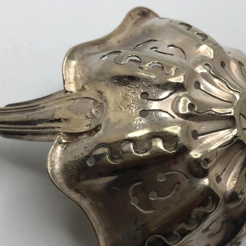 Sugar Sifter flower shape silver plated antique